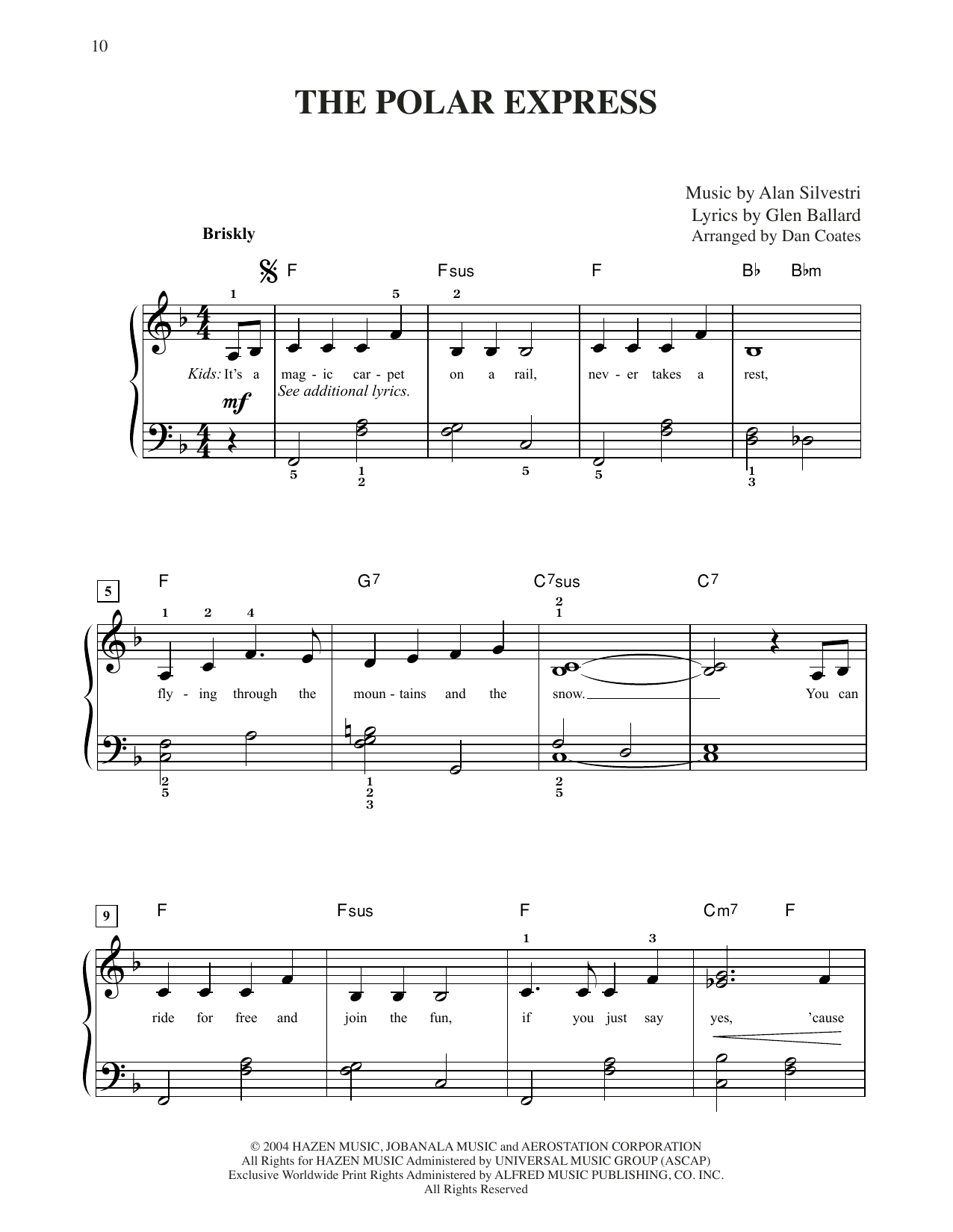 Produktbild zu: The Polar Express (arr. Dan Coates)