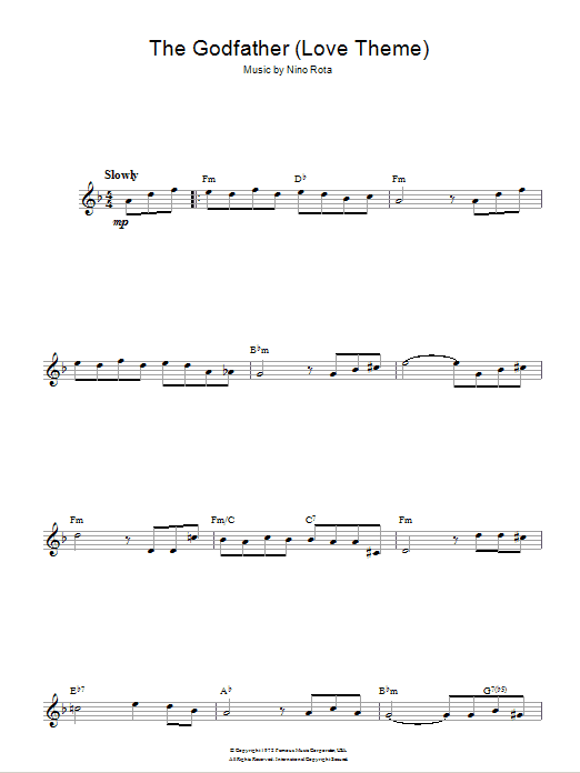 Produktbild zu: The Godfather (Love Theme)