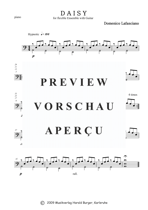 Product gallery: Page 6 of 7 Daisy (Einzelstimmen), , Mixed ensemble for flexible instrumentation with guitar