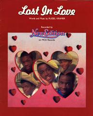 cover: Lost In Love, New Edition, Gesang, Gitarre, Klavier
