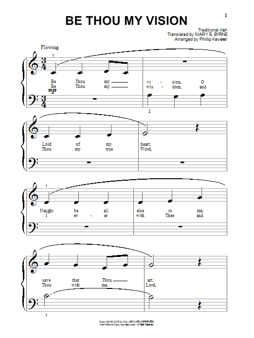 Produktgalerie: Seite 1 von 1 Be Thou My Vision (arr. Phillip Keveren), Traditional Irish, Klavier