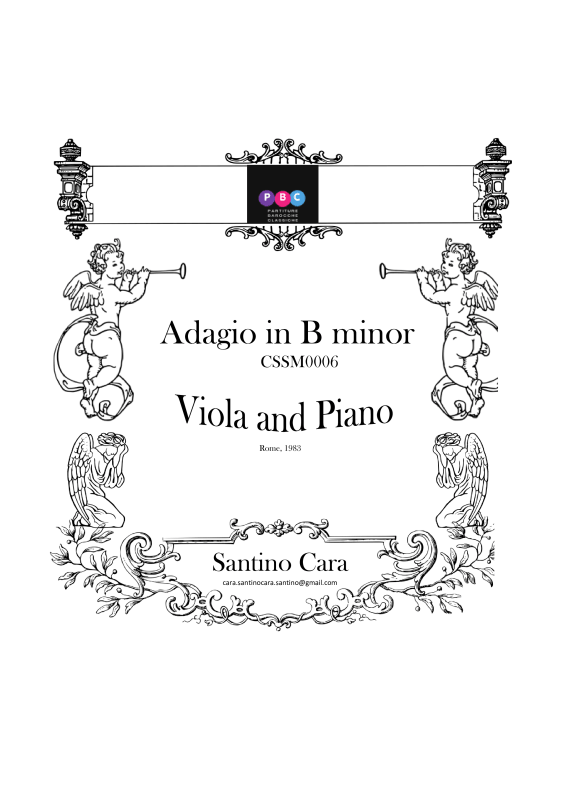 cover: Adagio in H-Moll, , Viola und Klavier
