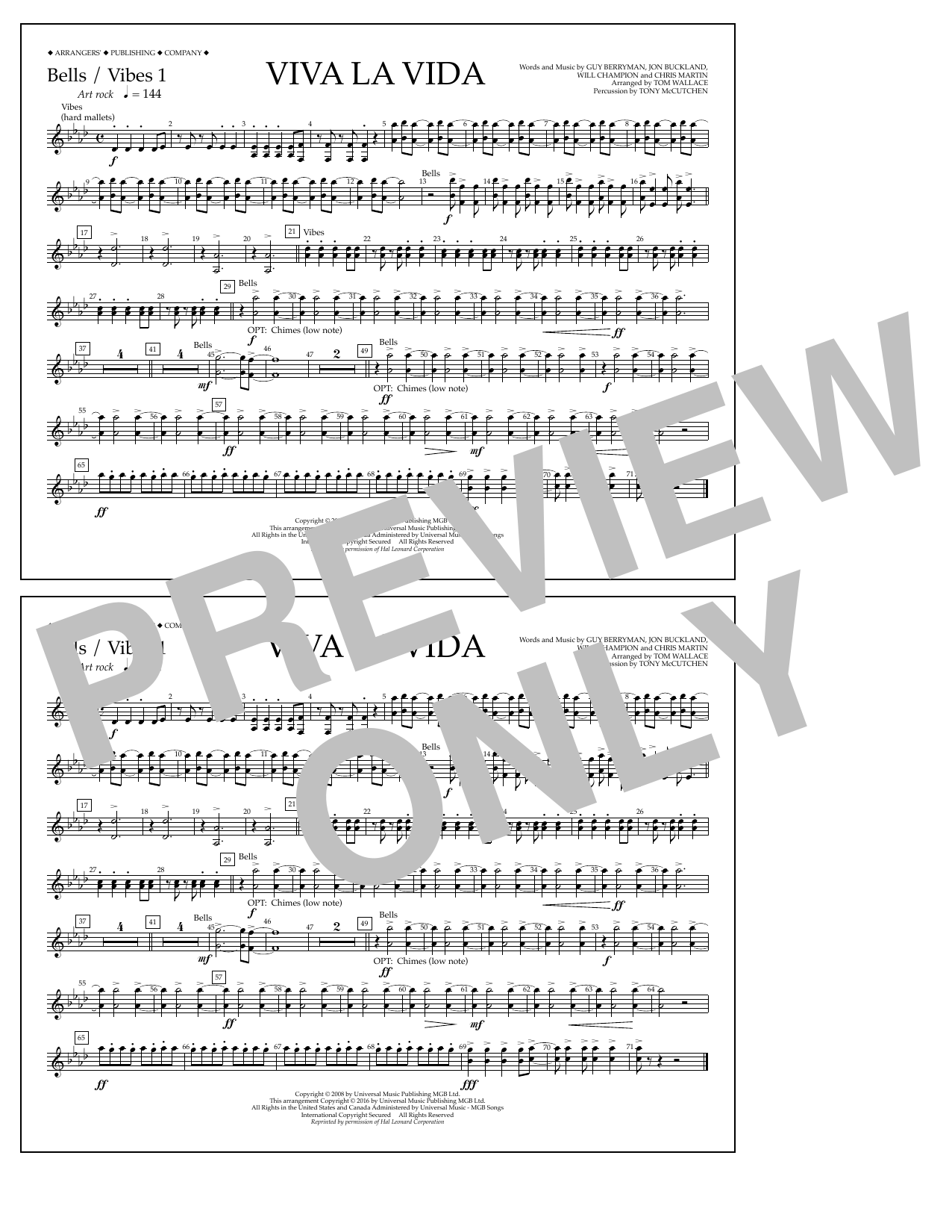 Produktbild zu: Viva La Vida - Bells/Vibes 1