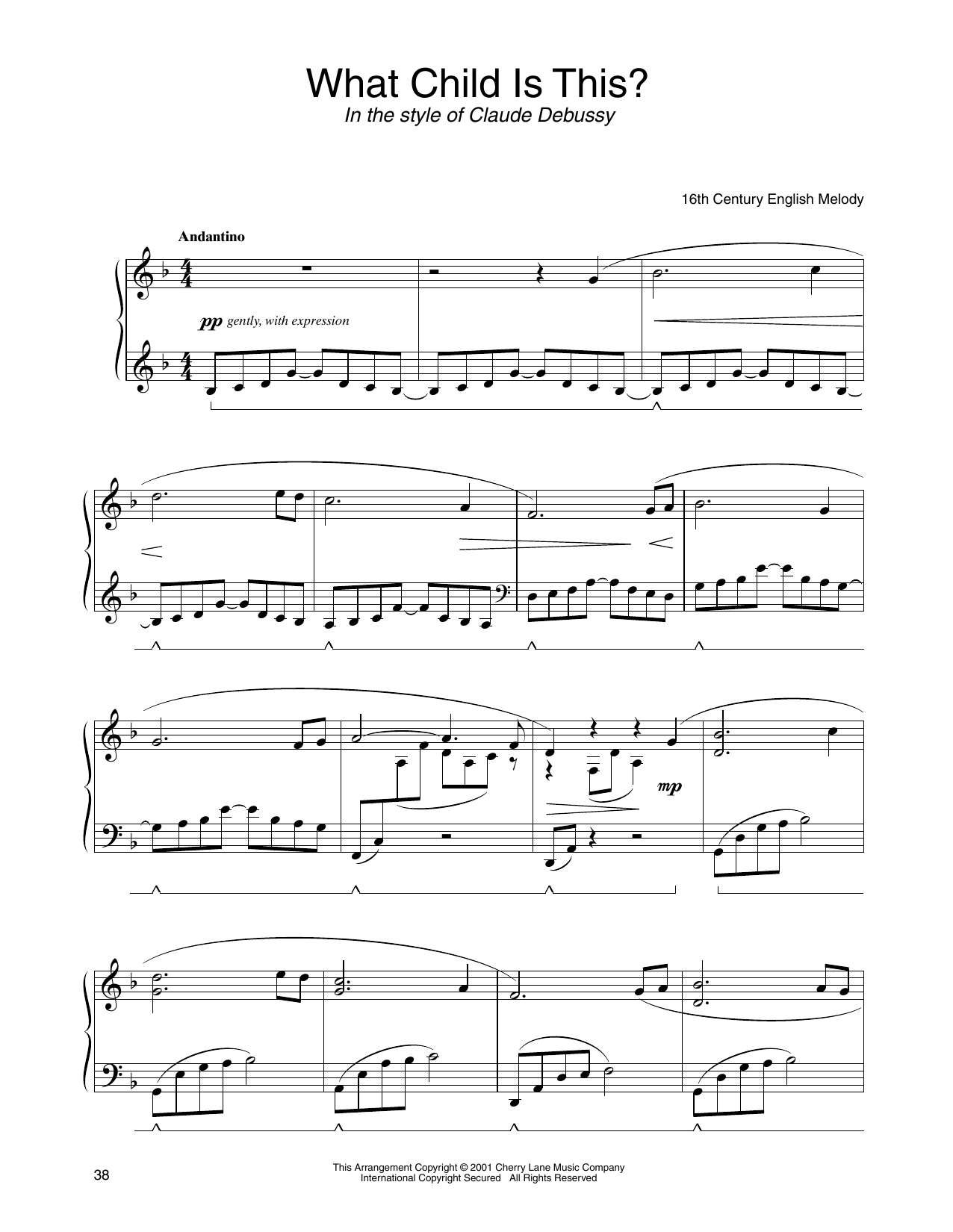 Produktbild zu: What Child Is This? (in the style of Claude Debussy) (arr. Carol Klose)