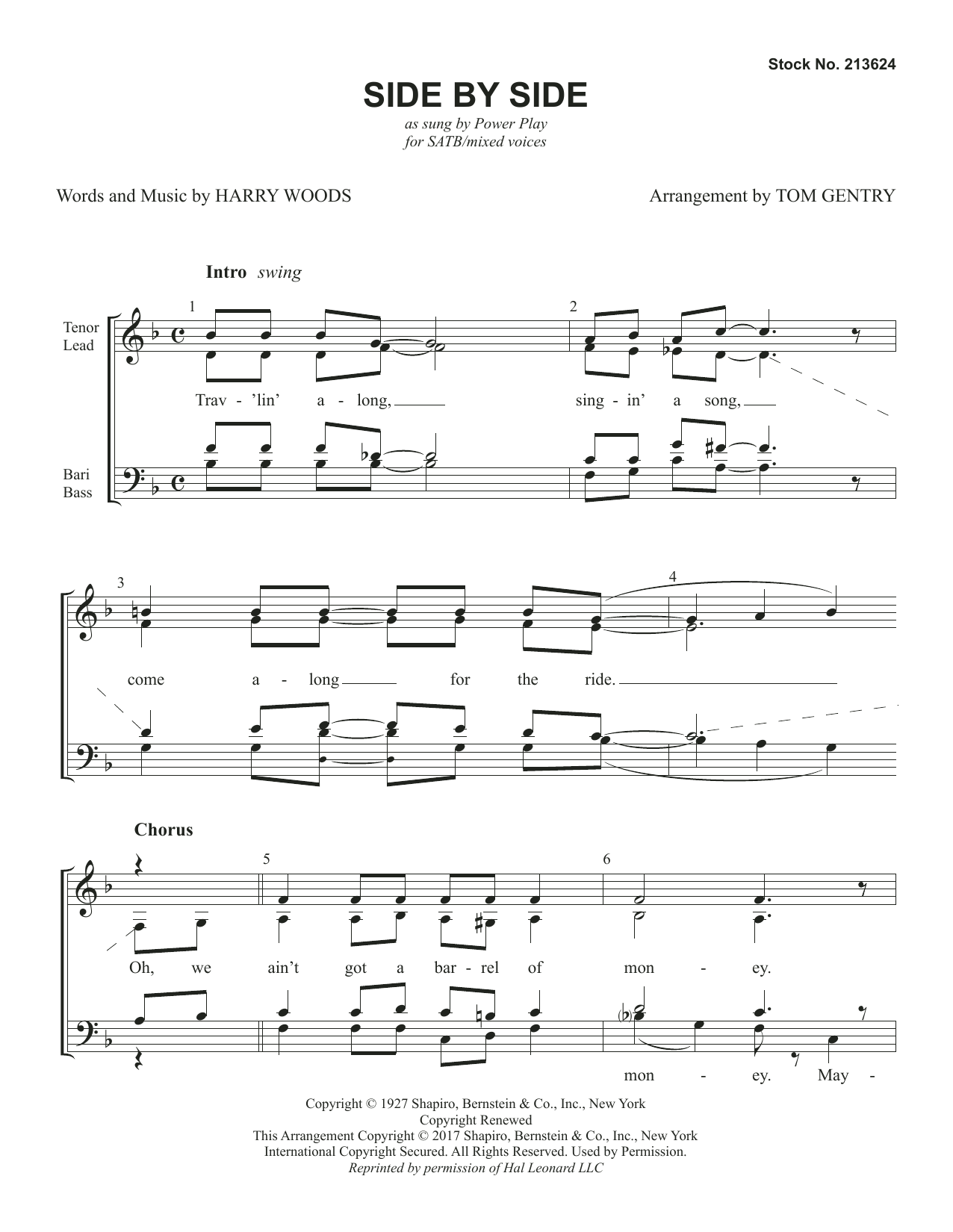 Product gallery: Page 1 of 1 Side By Side (arr. Tom Gentry), Power Play