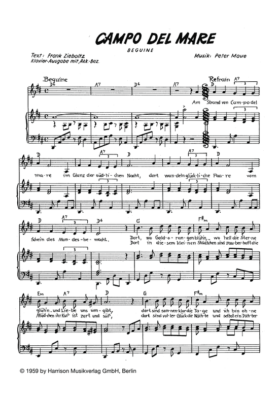 Produktbild zu: Campo del MareBeguine