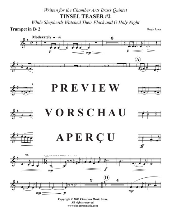 Produktgalerie: Seite 12 von 15 Tinsel Teaser 2 , , (Blechbläserquintett)