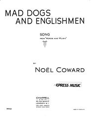 cover: Mad Dogs And Englishmen, Noel Coward, Gesang, Klavier