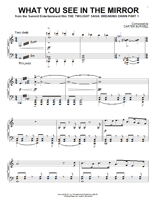 Product gallery: Page 1 of 1 What You See In The Mirror, Carter Burwell
