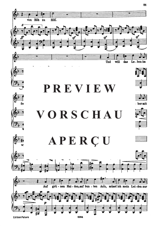 Product gallery: Page 3 of 5 Ueber Wildemann D.867, , High Voice and Piano