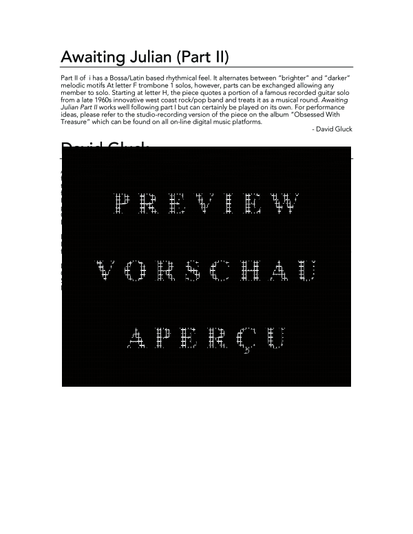 Product gallery: Page 4 of 11 Awaiting Julian (Part II), , (Trombone quartet)