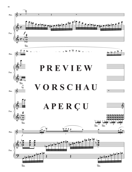 Product gallery: Page 17 of 21 Concerto , , (piccolo flute + piano)