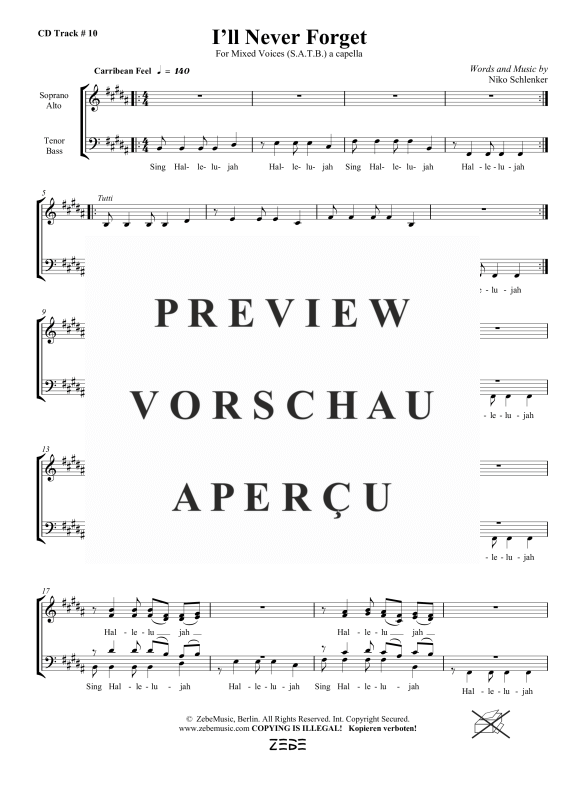 gallery: I´ll Never Forget, , Gemischter Chor