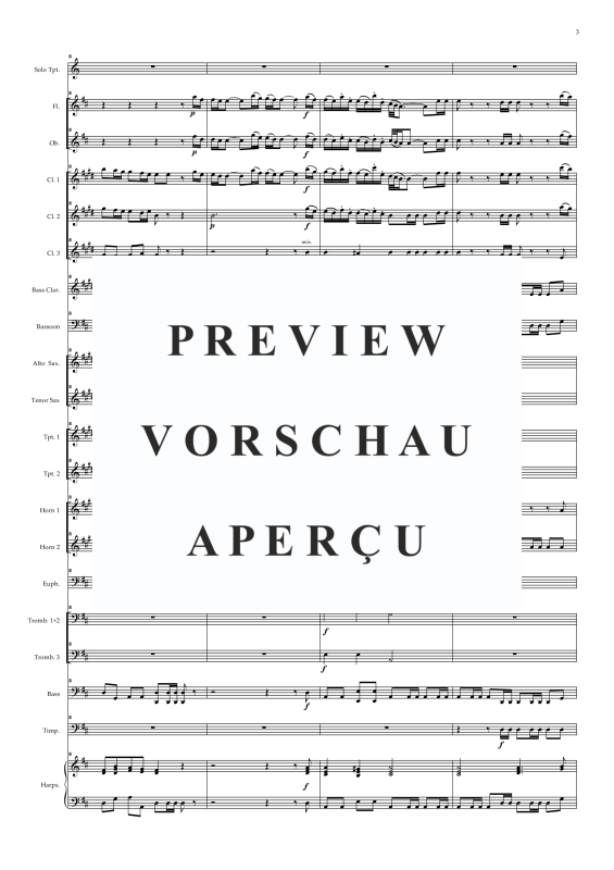 Produktgalerie: Seite 6 von 11 Trompetenkonzert D-Dur, , Concert Band und Solo Trompete in D