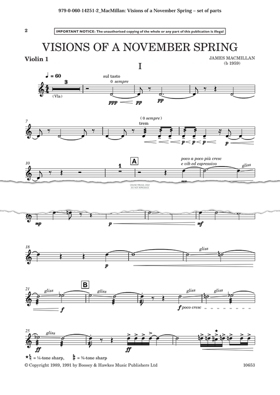 Produktgalerie: Seite 1 von 1 Visions of a November Spring, James MacMillan, Quartett