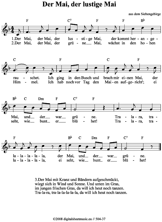 gallery: Der Mai, der lustige Mai, , 