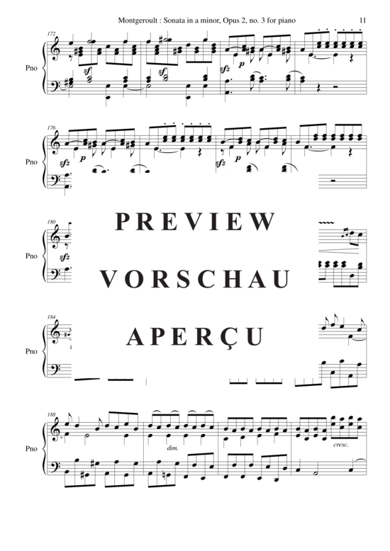 Product gallery: Page 12 of 21 Sonata in a minor, Opus 2 no. 3 , Nicolas Horvath, Piano Solo