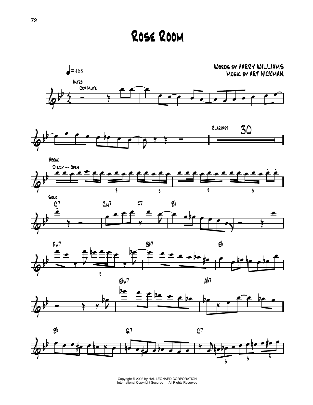 Produktgalerie: Seite 1 von 1 Rose Room, Dizzy Gillespie, Trompete