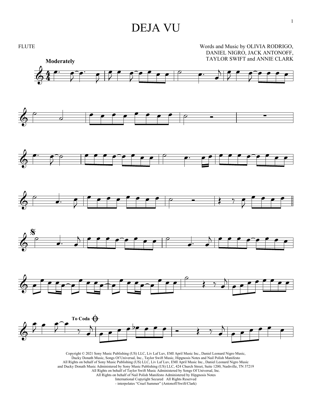 Product gallery: Page 1 of 1 deja vu, Olivia Rodrigo