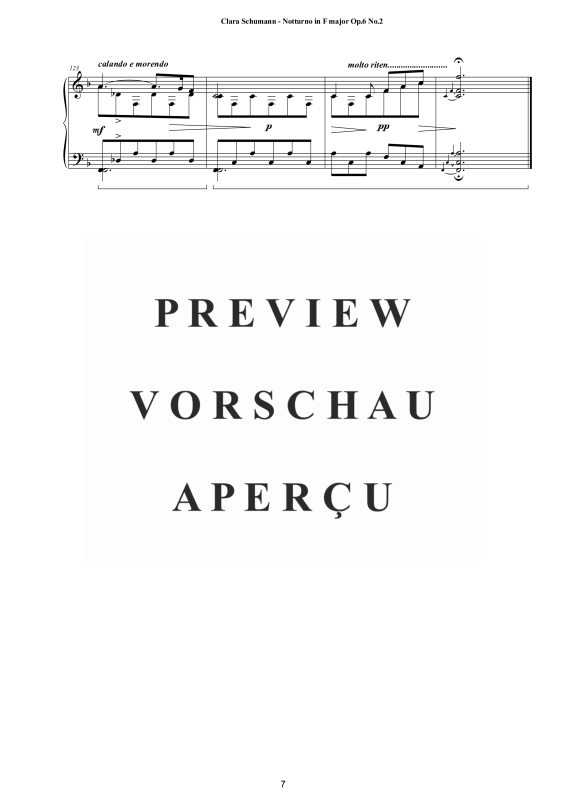 Product gallery: Page 8 of 8 Notturno in F-Dur Op. 6 No. 2, , Solo Piano