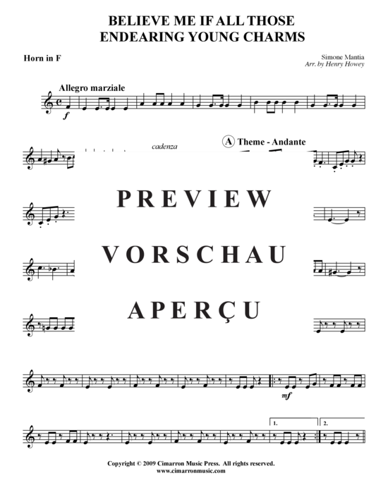 Product gallery: Page 15 of 21 Believe Me If All Those Endearing Young Charms , , (Baritone/Pos + Brass Quartet)