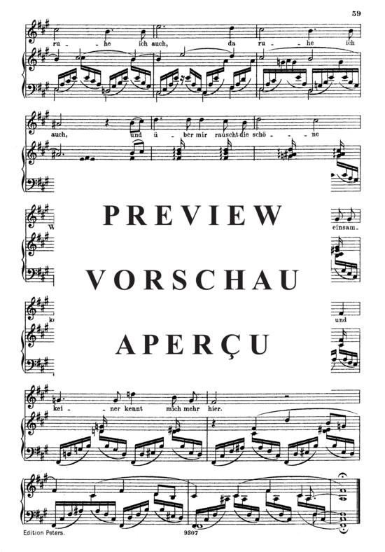 Product gallery: Page 3 of 3 In der Fremde Op.39 No.1, , High Voice and Piano