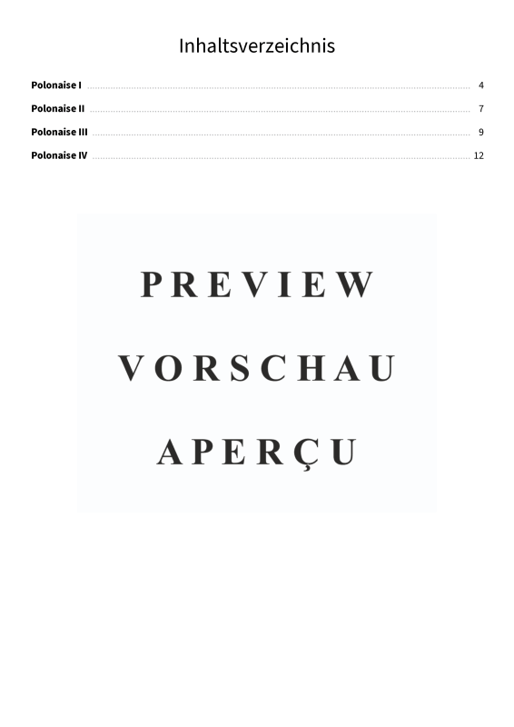 Product gallery: Page 5 of 11 Vier Polonaisen op. 1 - Klavierstücke der jungen Clara Wieck, , Solo Piano