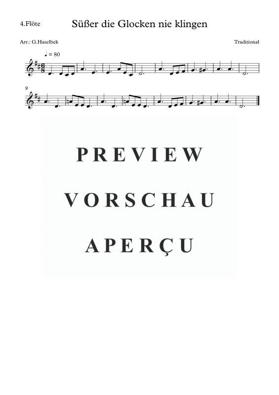 gallery: Süßer die Glocken nie klingen, , Flute Quartet