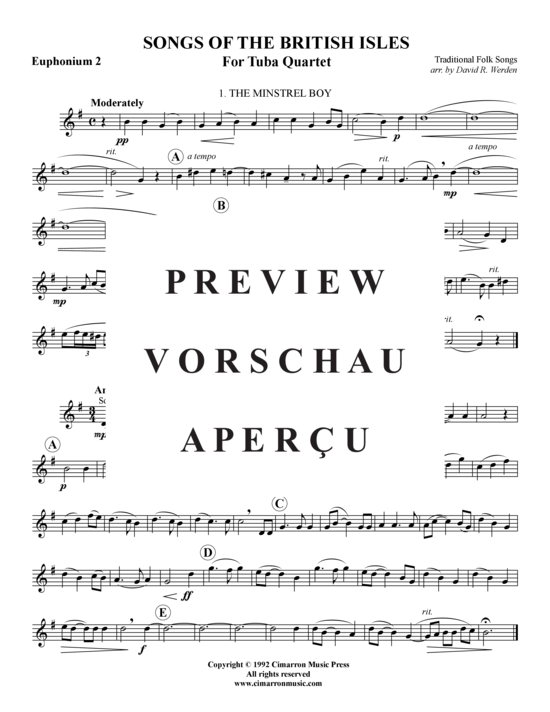 Product gallery: Page 12 of 17 Songs of the British Isles , , (Tuba Quartet: 2x Baritone, 2xTuba)
