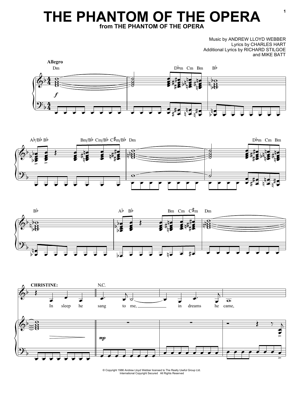 Product picture to:  The Phantom Of The Opera - Andrew Lloyd Webber