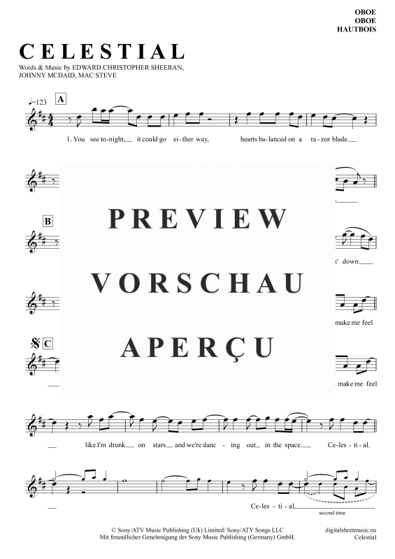 gallery: Celestial, Sheeran, Ed, Oboe