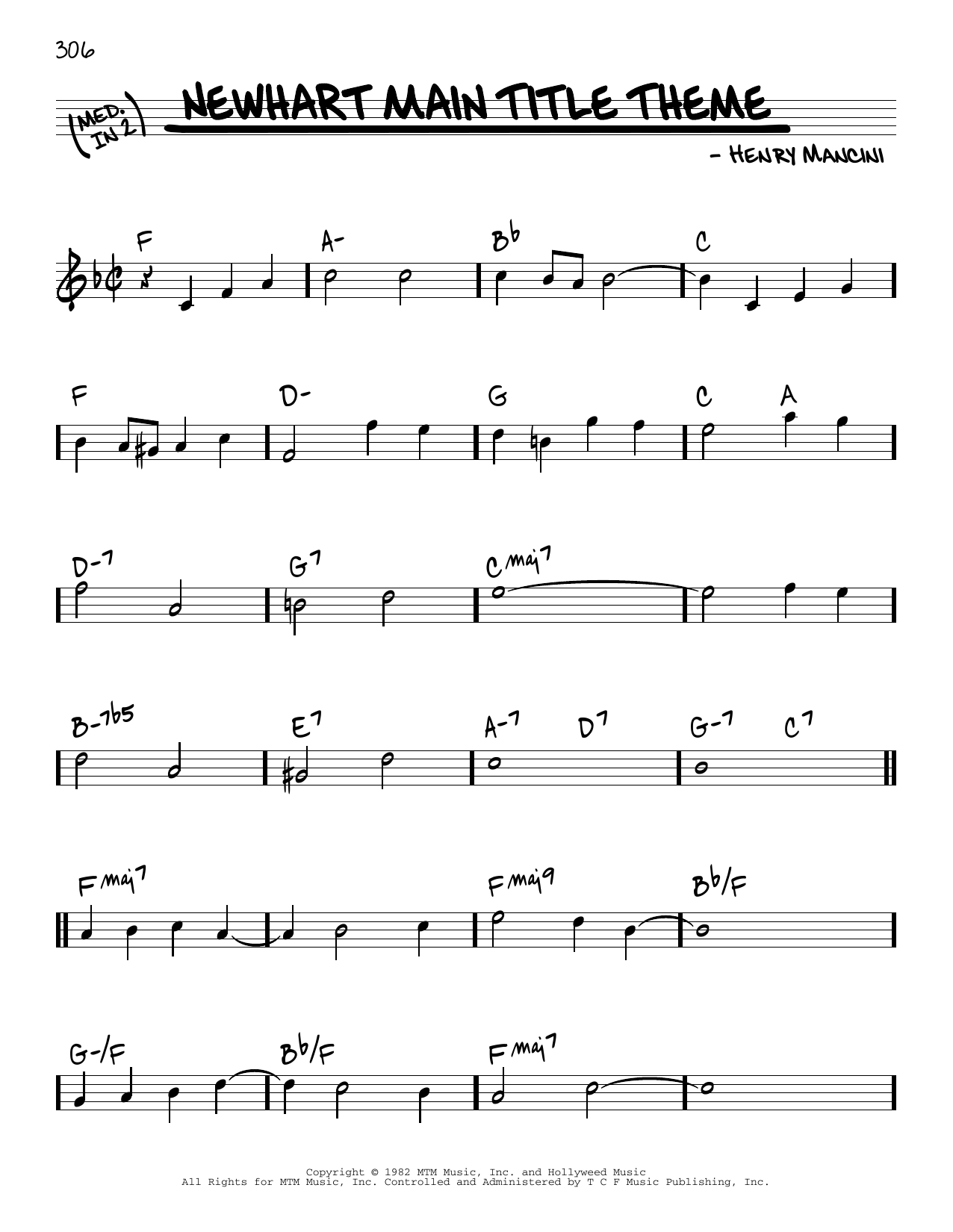 Product picture to: Newhart Main Title Theme