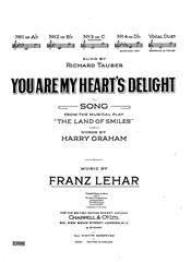 cover: You Are My Heart's Delight (from 'The Land Of Smiles'), Franz Lehar
