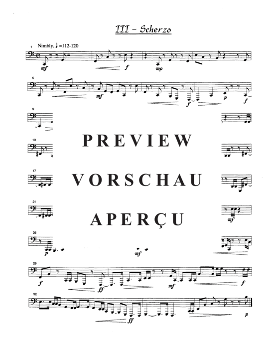 Product gallery: Page 6 of 9 Five Bagatelles , , (Tuba Solo)