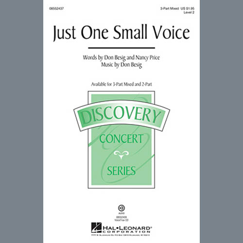 cover: Just One Small Voice, Don Besig, Chor