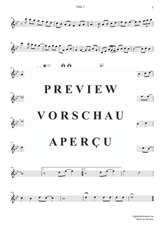 Produktgalerie: Seite 10 von 11 Hoch im Norden, Santiano, (Flöten Trio + Klavier)