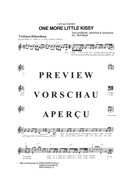 Produktgalerie: Seite 9 von 19 One More Little Kissy , Luv, (Combo-Band)