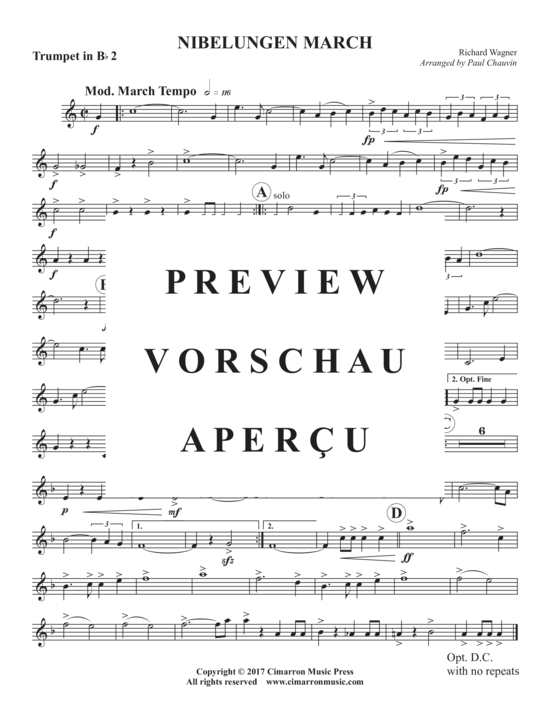 Produktgalerie: Seite 8 von 11 Nibelungen Marsch (Nibelungen March) , ,  (Blechbläserquintett)