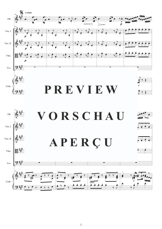 Produktgalerie: Seite 3 von 11 Concerto in A major, , Oboe und Kammerorchester