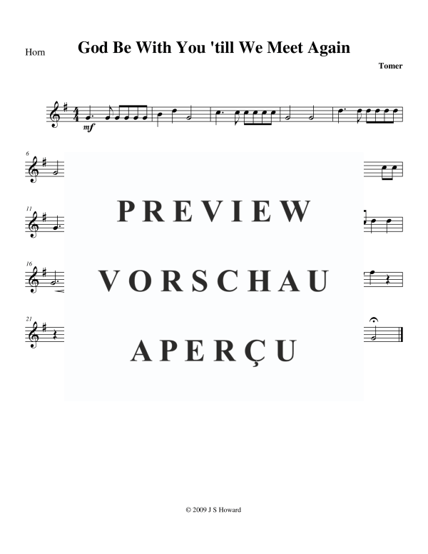 Produktgalerie: Seite 8 von 11 God Be With You 'Till We Meet Again, , Blechbläser Quintett
