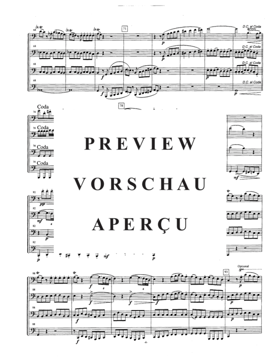 Product gallery: Page 6 of 19 Eine Kleine Nachtmusik, Mvt. 1 , , (Tuba Quartett EETT)