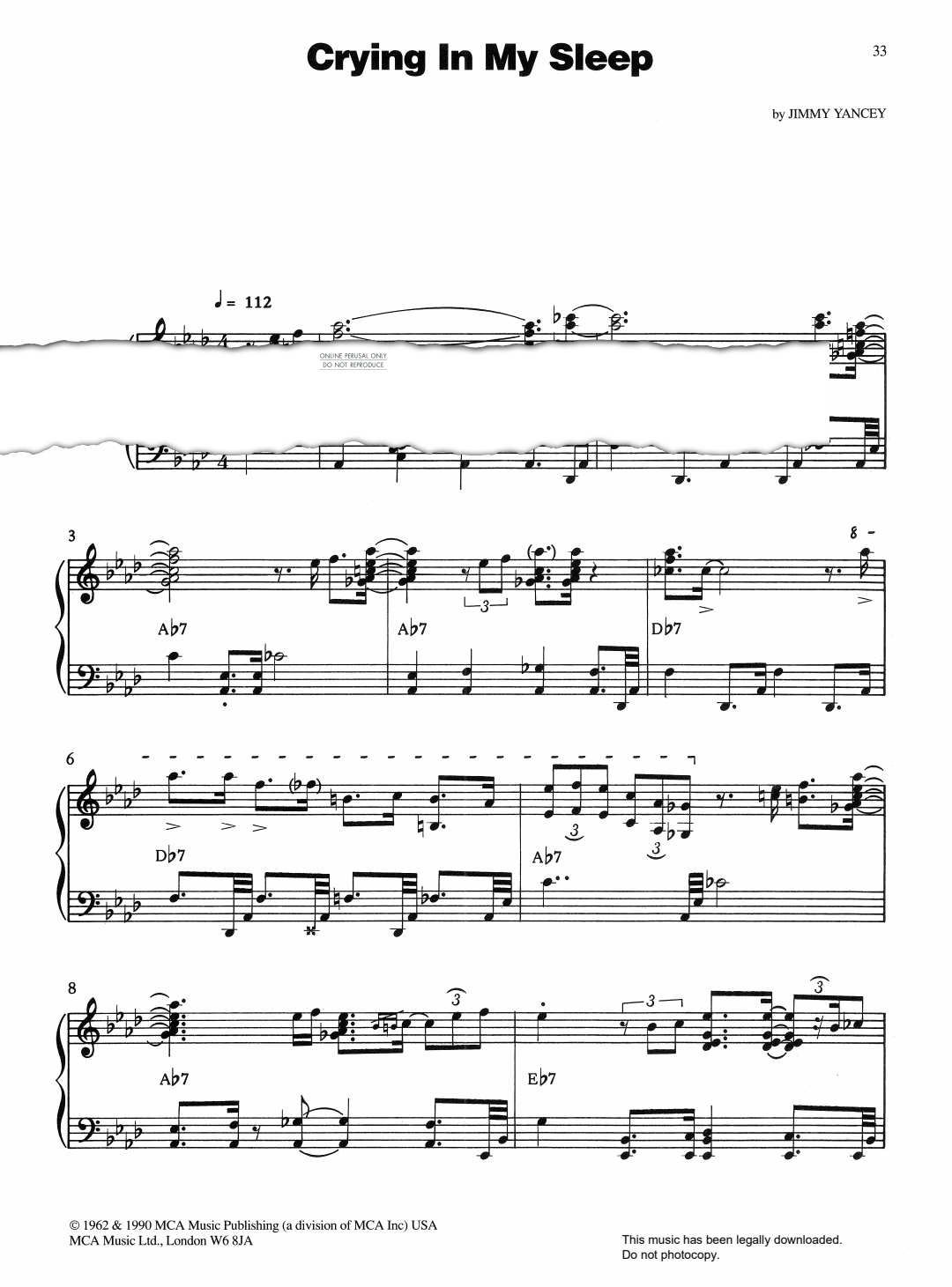 Produktbild zu: Crying In My Sleep
