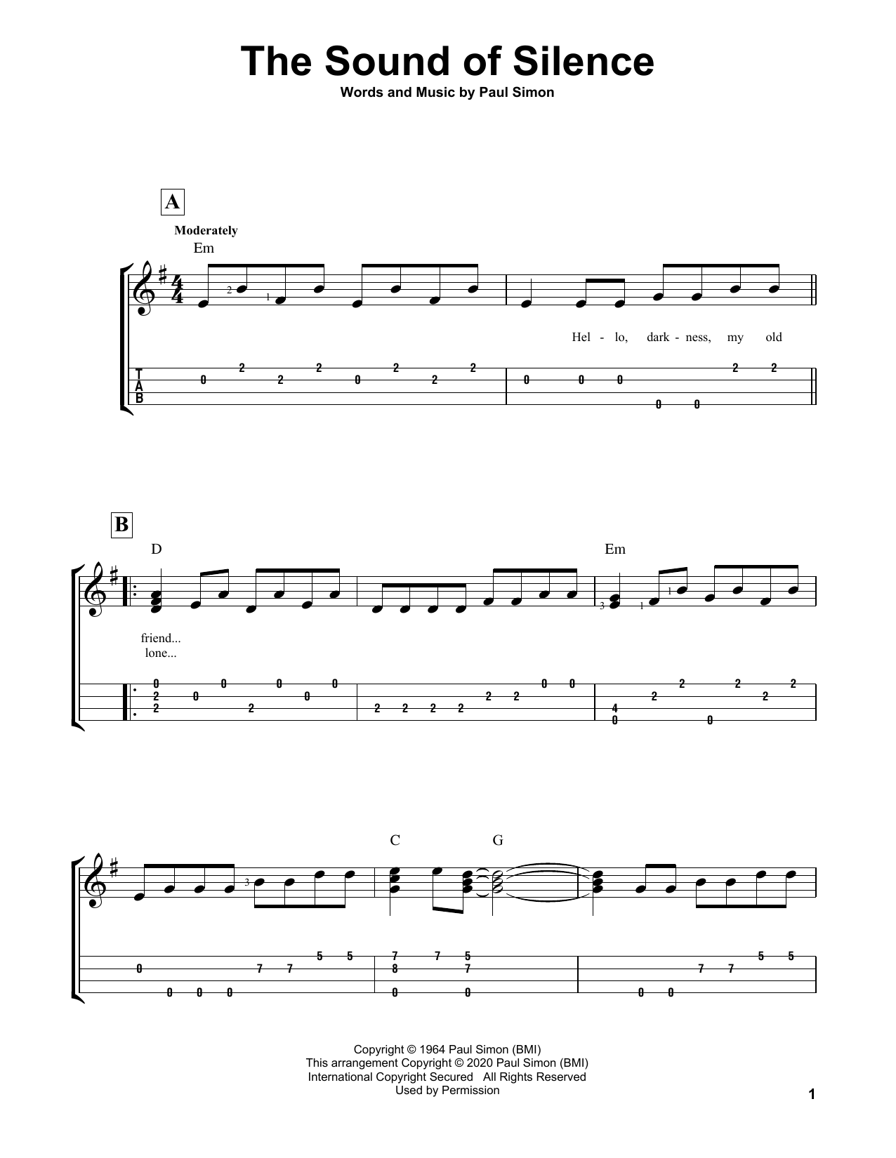 Product gallery: Page 1 of 1 The Sound Of Silence, Simon & Garfunkel