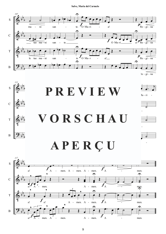 Produktgalerie: Seite 10 von 11 Salve, Maria del Carmelo - Ritus, , Gemischter Chor a capella