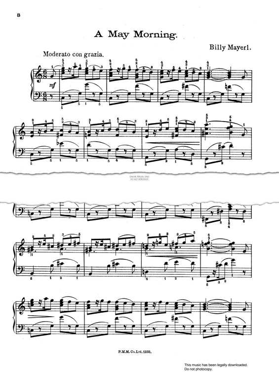 Product picture to: A May Morning (from 'Musical Moments')