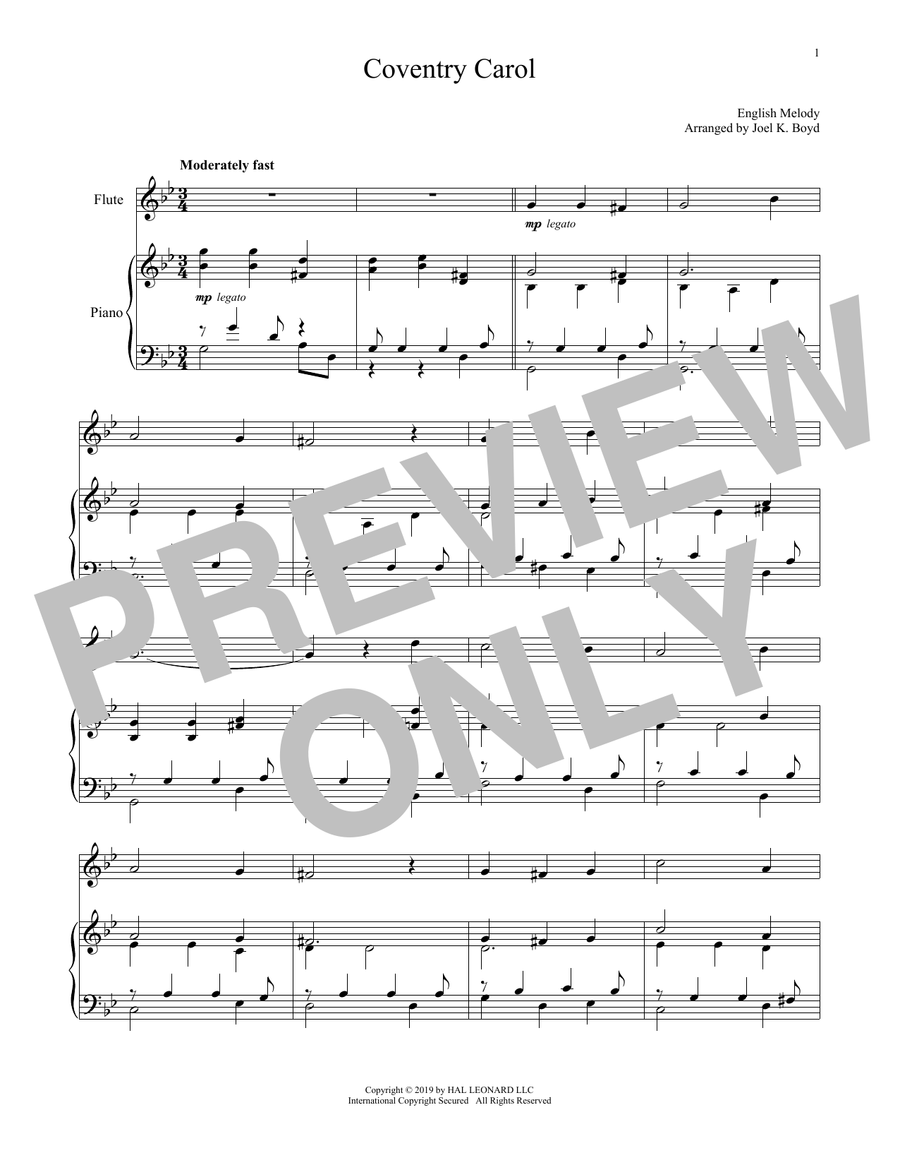 Produktbild zu: Coventry Carol