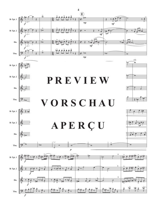 Produktgalerie: Seite 6 von 21 Three Sketches , , (Blechbläser Quartett)