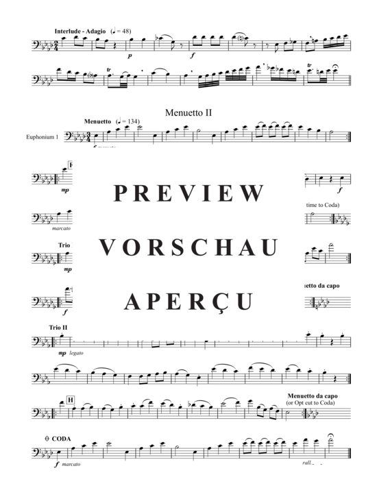 Product gallery: Page 7 of 17 Menuettos I u II  , , (Tuba Quartet: 2x Baritone, 2xTuba)