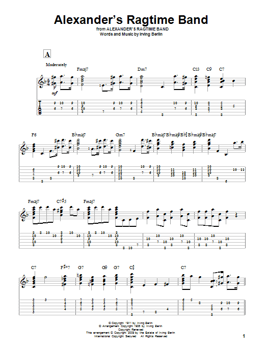 Product picture to: Alexander's Ragtime Band