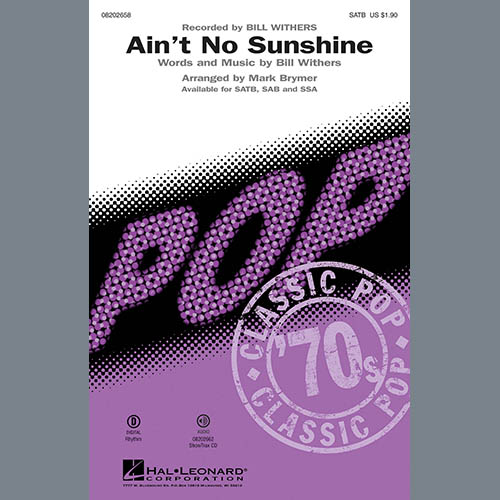 Produktbild zu: Ain't No Sunshine (arr. Mark Brymer)